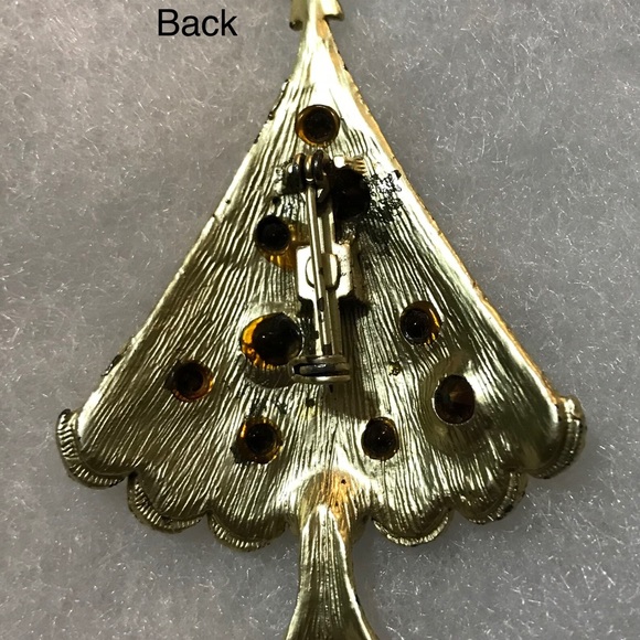 Vintage unsigned Weiss Xmas tree brooch/pin - Picture 2 of 3